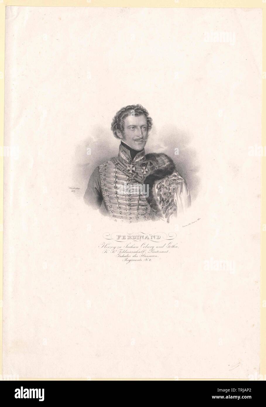 Ferdinand, Prinz von Sachsen-Coburg-Gotha, Additional-Rights - Clearance-Info - Not-Available Stockfoto