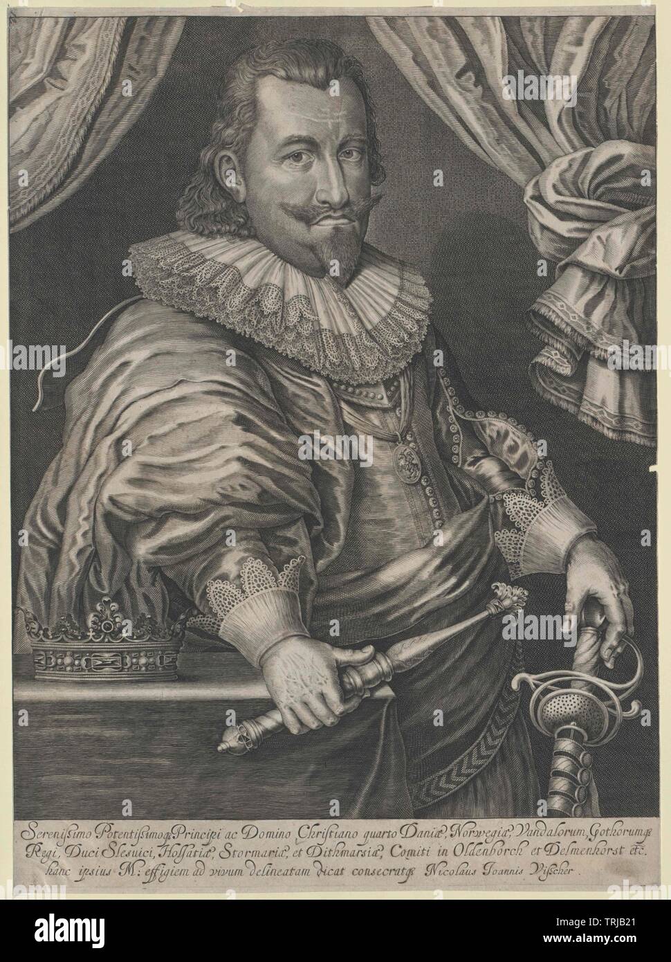 Christian IV., König von Dänemark, Additional-Rights - Clearance-Info - Not-Available Stockfoto