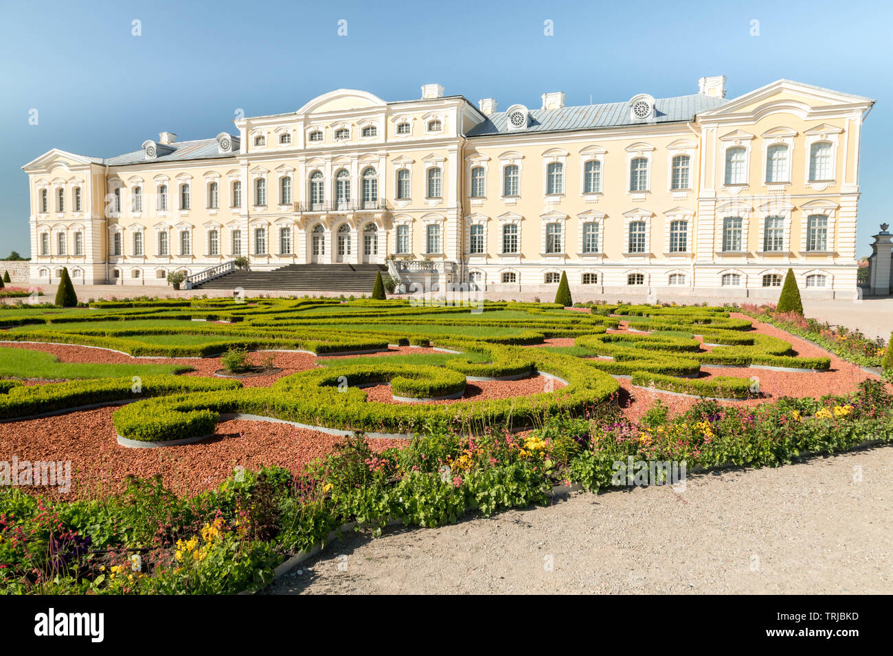 Schloss Rundale, Rundāle Pfarrei, Lettland Stockfoto