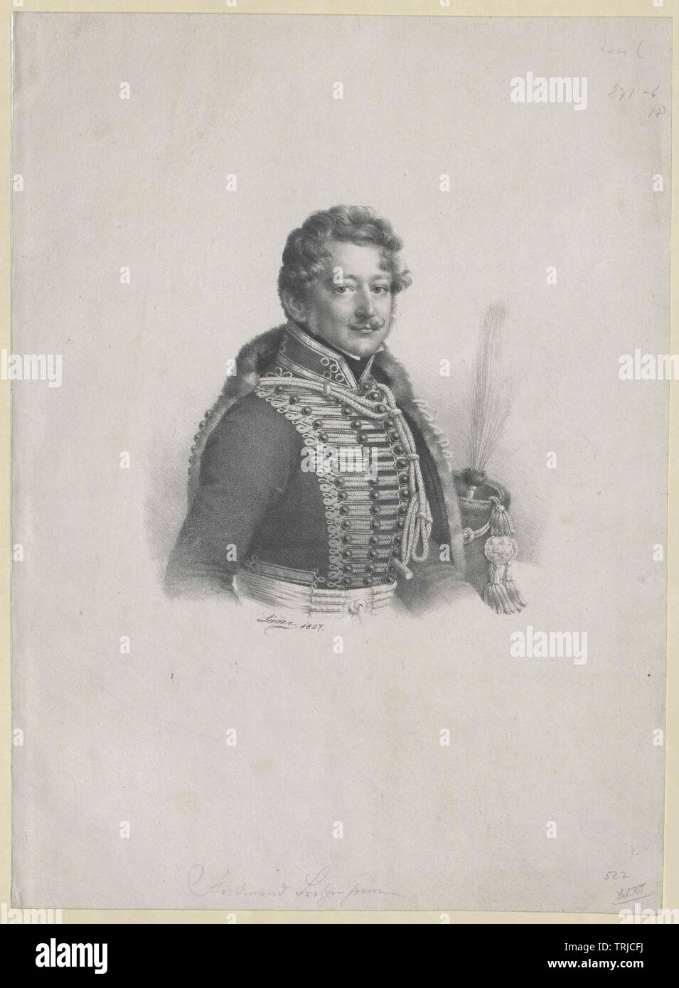 Bretzenheim-Regecz, Ferdinand Graf, Kaiserliche und Königliche geheime Rat seit 1824, Mitglied der Pressburg Diät, Additional-Rights - Clearance-Info - Not-Available Stockfoto