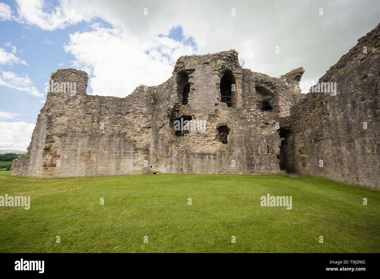 Die Ruinen von Denbigh Castle gebaut im 13. Jahrhundert von Henry das erste als Teil seiner militärischen Befestigungsanlagen der Waliser zu unterwerfen Stockfoto