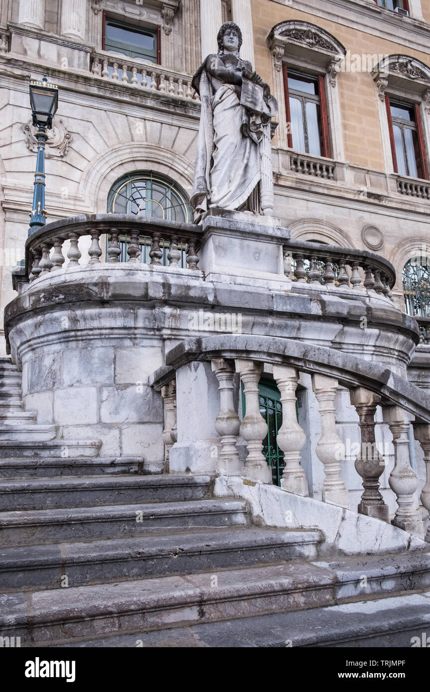 Architektonische äußere von Bilbao Rathaus (Ayuntamiento de Bilbao), Bilbao, Baskenland, Spanien Stockfoto