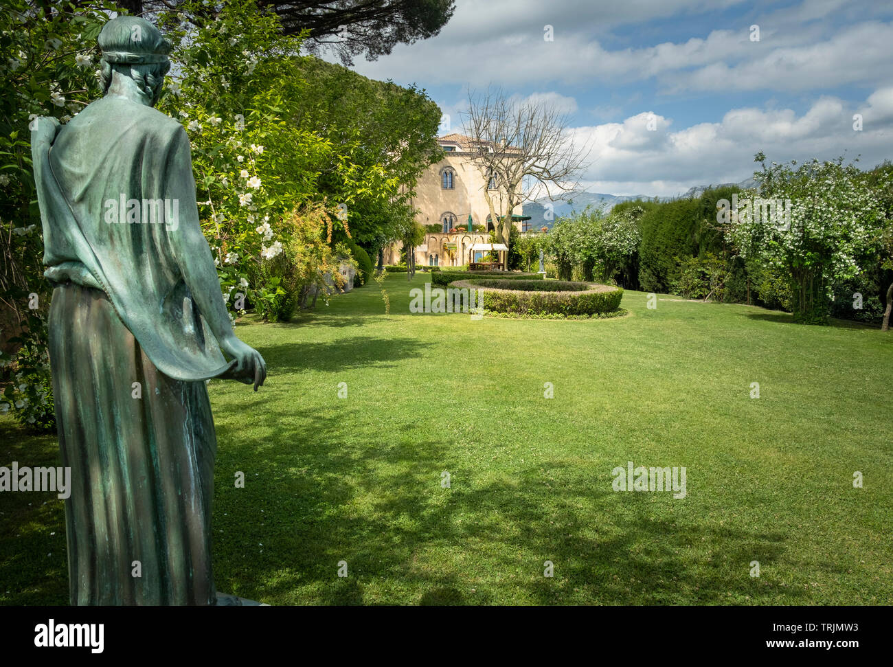 Klassische garten Statue in der Villa Cimbrone Gärten in Ravello Kampanien Italien Stockfoto