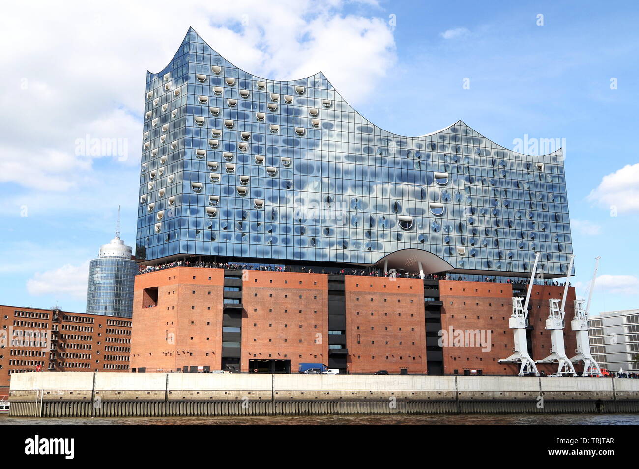 Elbphilharmonie im Hamburger Hafen Stockfoto