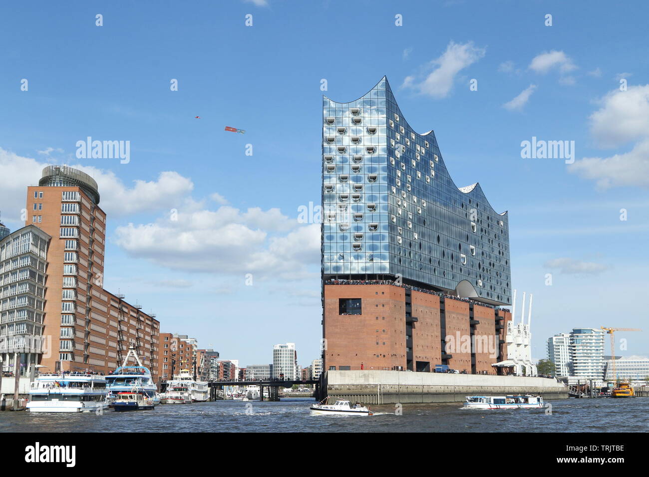 Elbphilharmonie im Hamburger Hafen Stockfoto