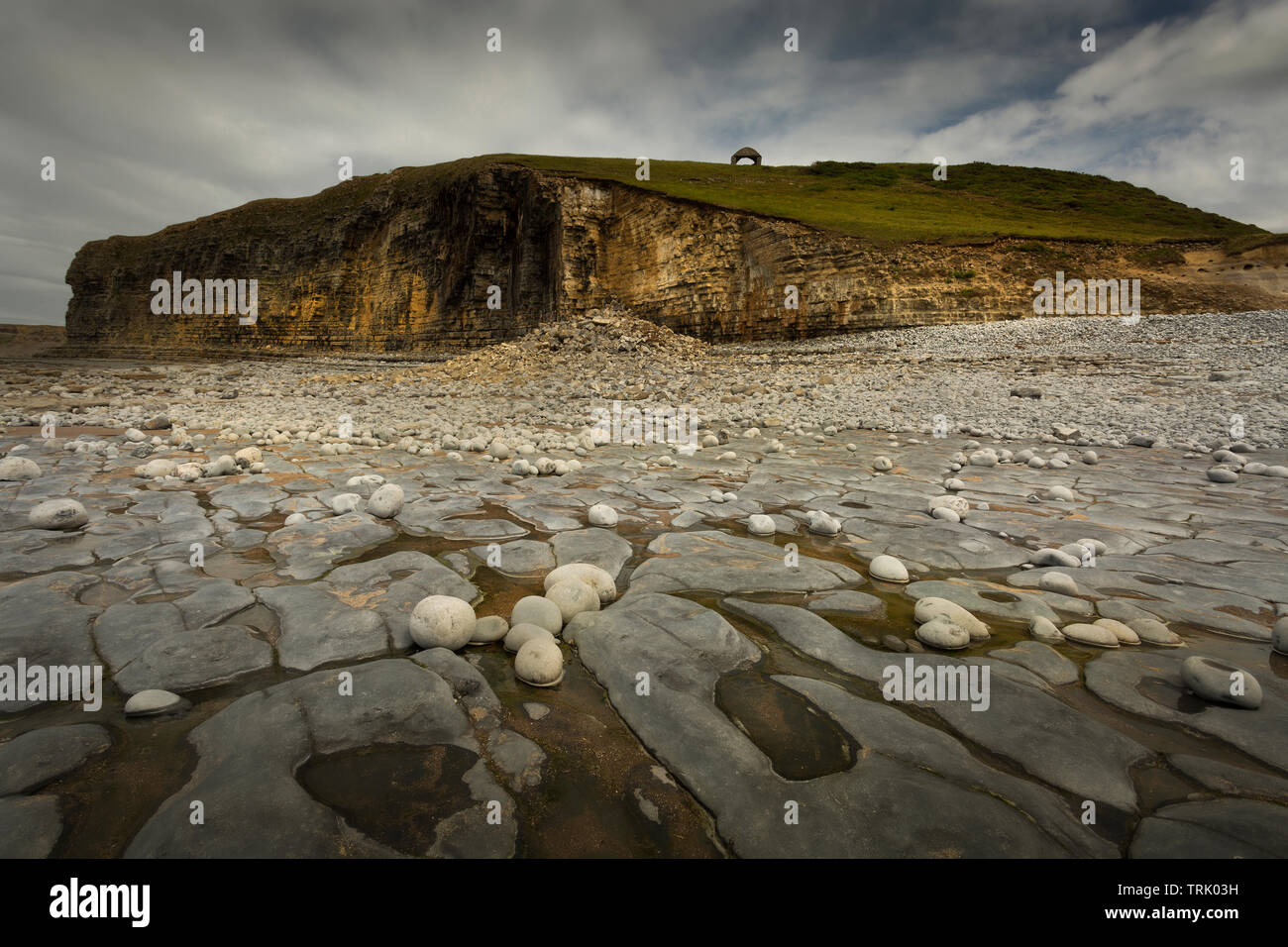 Monknash Beach South Wales Stockfoto