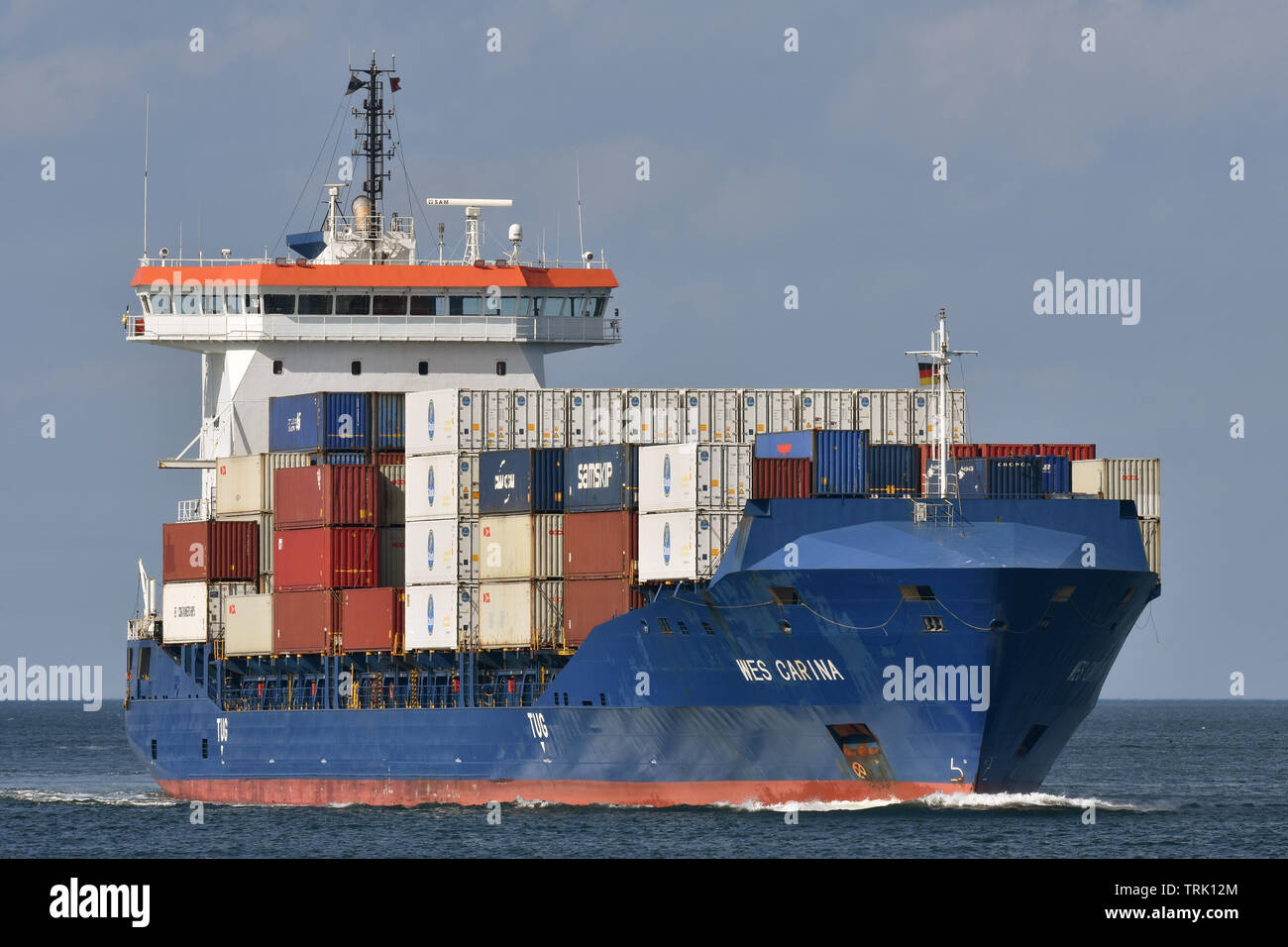 Feedervessel WES Carina Stockfoto