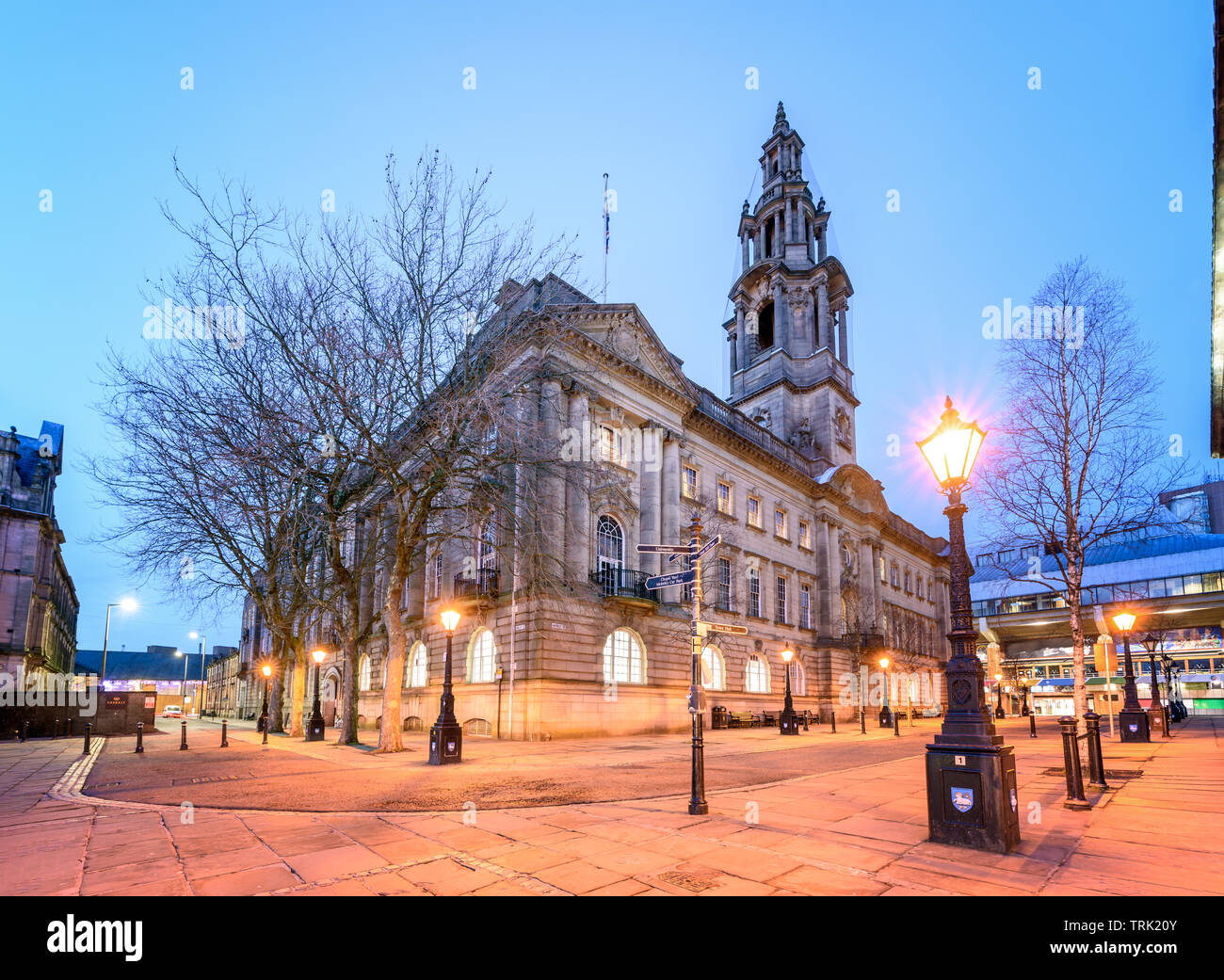 Der Turm macht Sessions House zu einem der höchsten Gebäude in Preston stieg auf 54,7 m (179.5 ft). Stockfoto