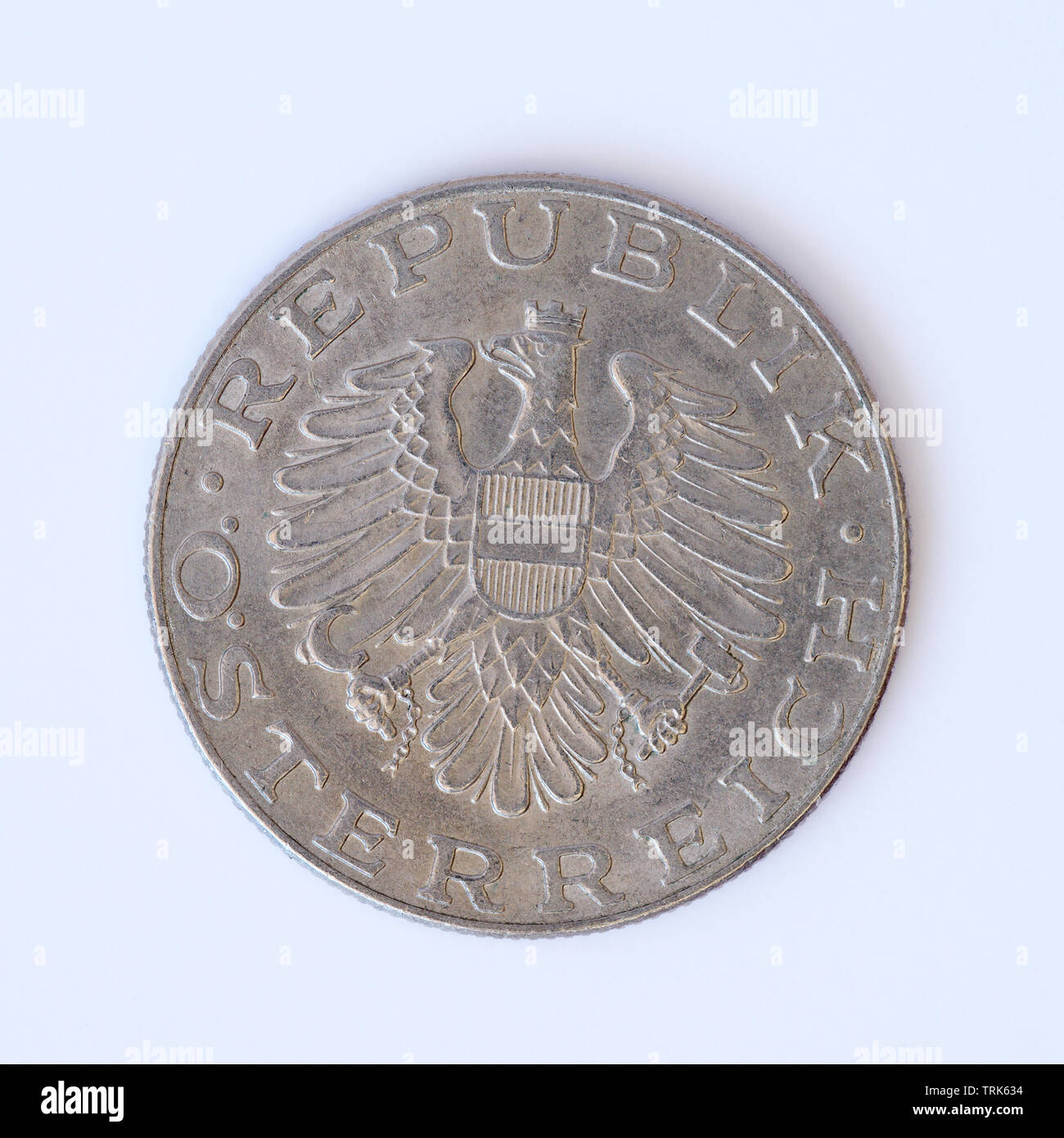 Österreich 10 Schilling Münze - 1977 Stockfoto