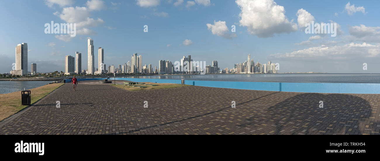Skyline von Panama City, die Hauptstadt der Republik Panama Stockfoto
