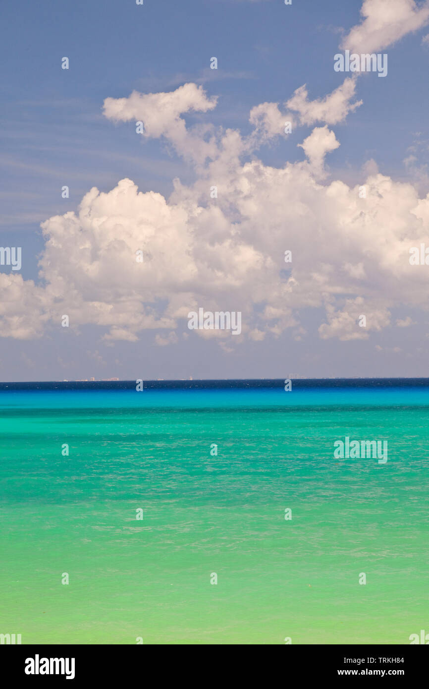 Mar Caribe, Playa del Carmen, Riviera Maya, Estado de Quintana Roo, Península de Yucatán, México, América Stockfoto