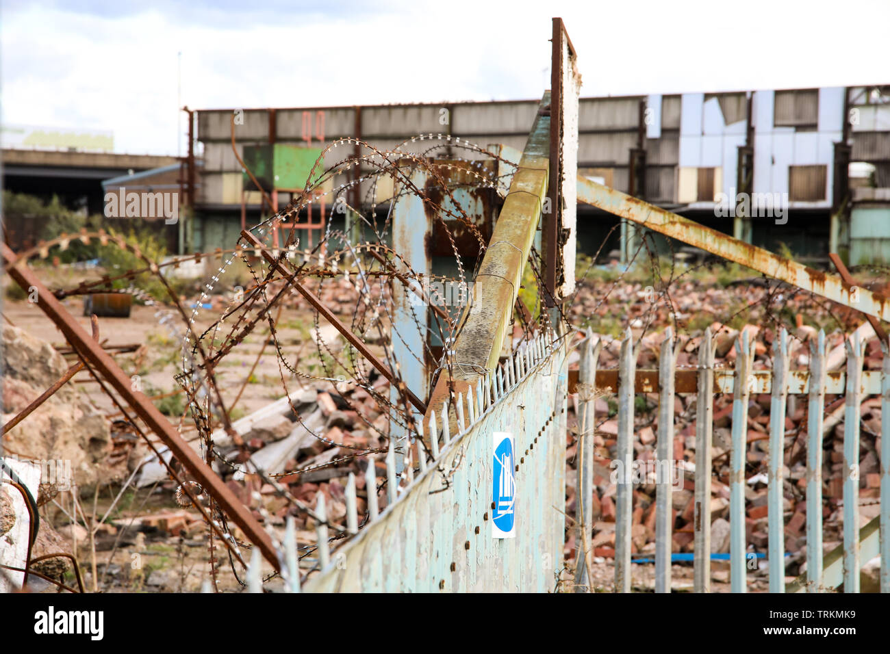 Standort in der Nähe von Oldbury West Midlands ruiniert Stockfoto