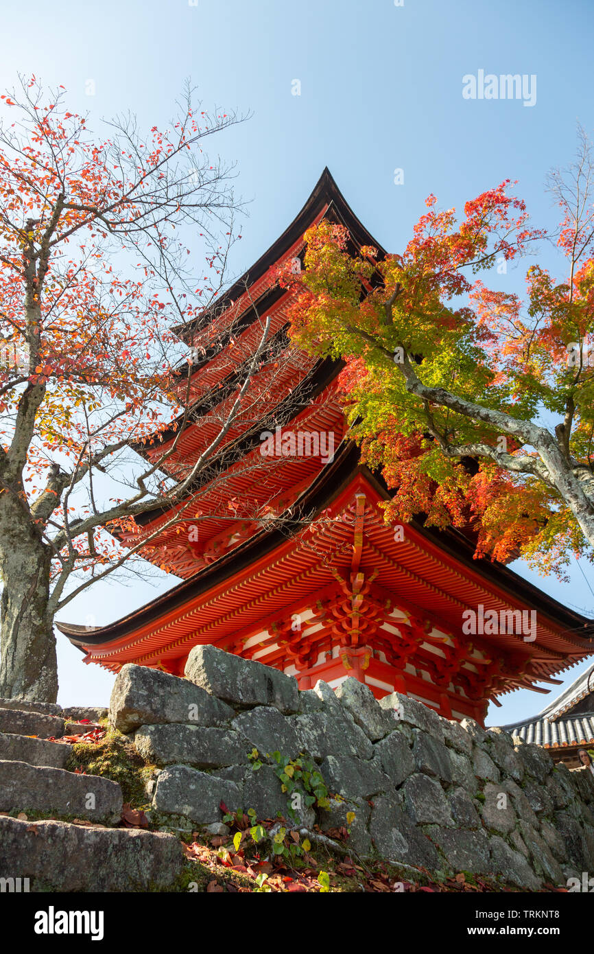 Fünf stöckige Pagode, Miyajima, Japan Stockfoto