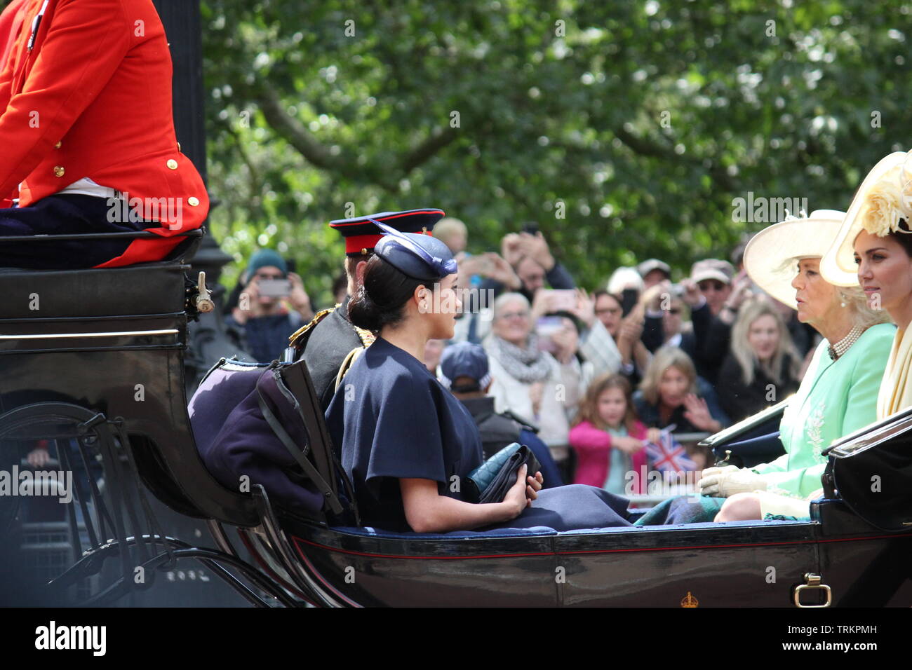 Meghan Markle & Prinz Harry stock, London, UK, 8. Juni 2019 - Meghan Markle Prinz Harry 1. Zusammen Outing seit Baby/Mutterschaft die Farbe Stockfoto