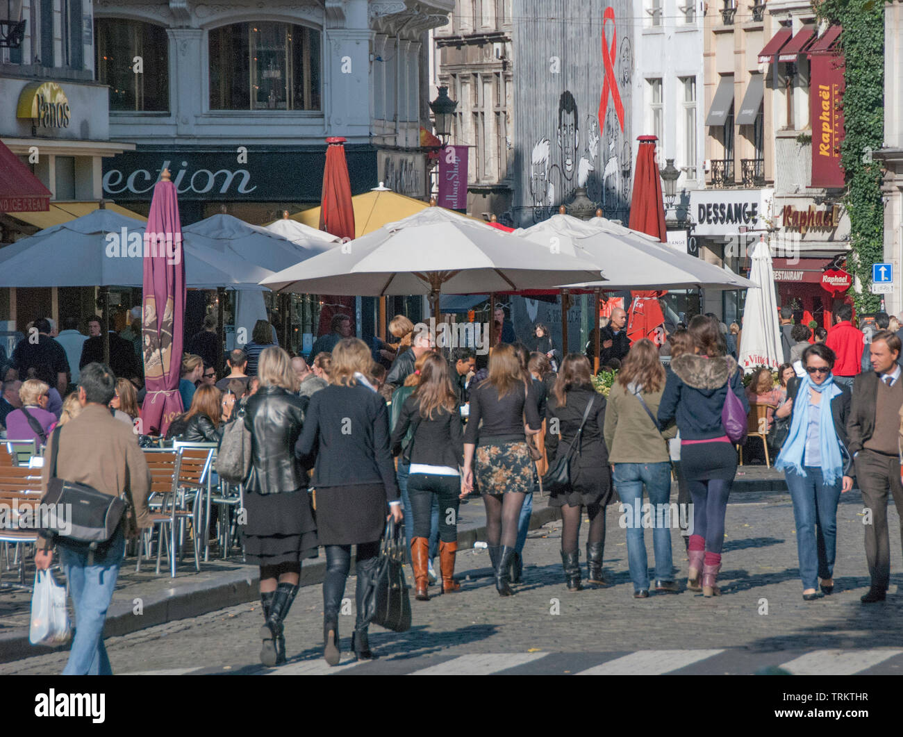 Brüssel Straße Fotos Stockfoto