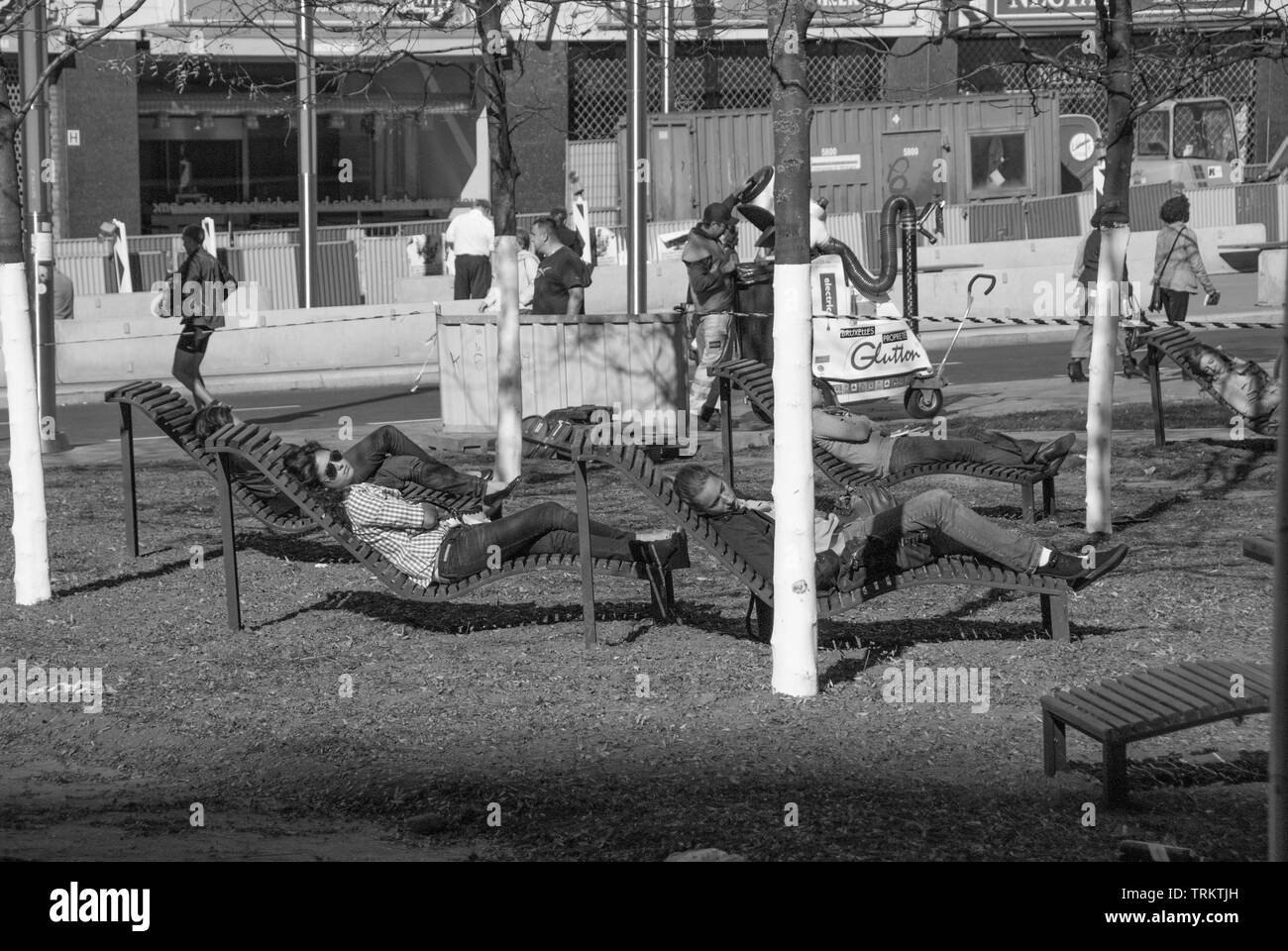 Brüssel Straße Fotos Stockfoto