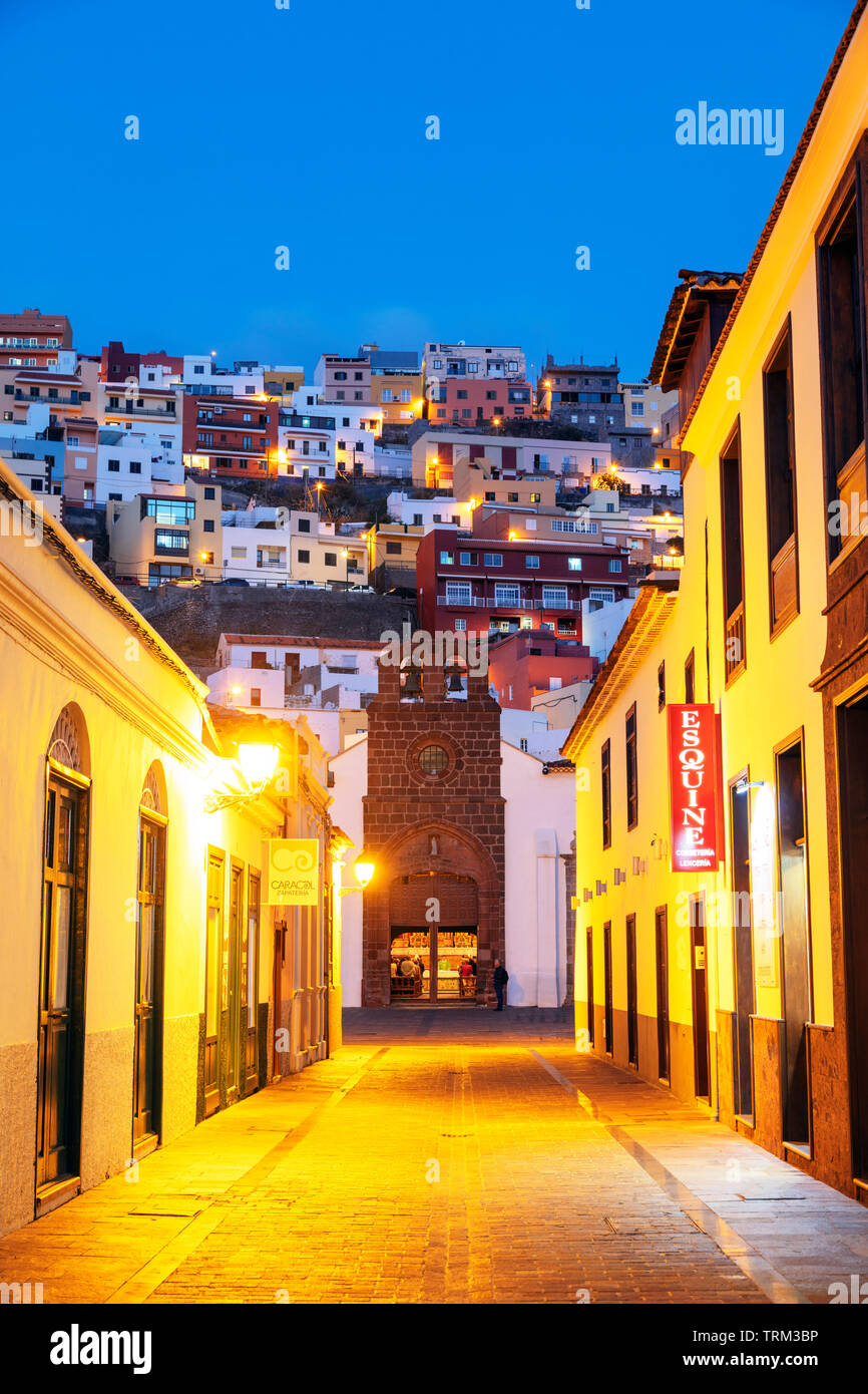 Europa, Spanien, Kanarische Inseln, La Gomera, Unesco Biosphäre Ort, San Sebastian de la Gomera Stadt, Iglesia de la Asunción (Kirche der Himmelfahrt) Stockfoto