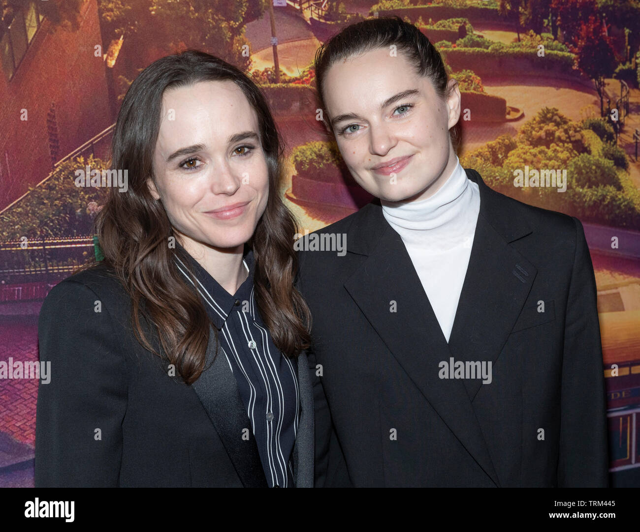 New York, NY - 4. Juni 2019: Ellen Page (Elliot Page) und Emma Portner besuchen Tales of the City New York Premiere bei Metrograph Stockfoto