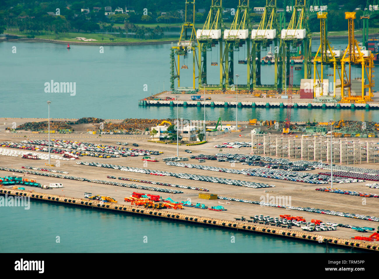 Der Hafen von Singapur City Stockfoto