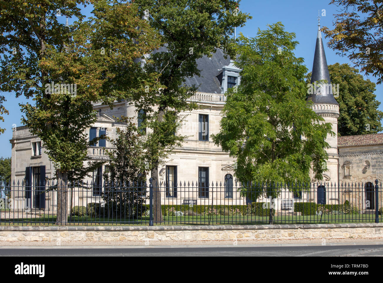 Margaux, Frankreich - 11. September 2018: Chateau Palmer ist ein Weingut im Margaux Appellation d'origine contrôlée Bordeaux Region in Frankreich Stockfoto