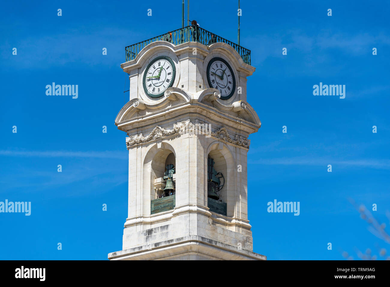 Turm Fragment der Gebäude der Universität Coimbra. Portugal Stockfoto