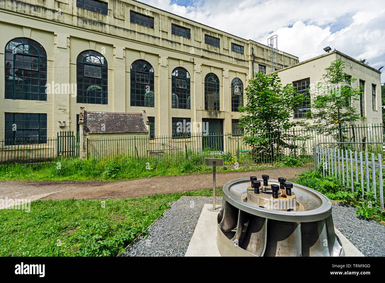 Bonnington Power Station, Teil der Lanark Hydro Regelung auf den Fluss Clyde in der Nähe von New Lanark South Lanarkshire Schottland Großbritannien Stockfoto