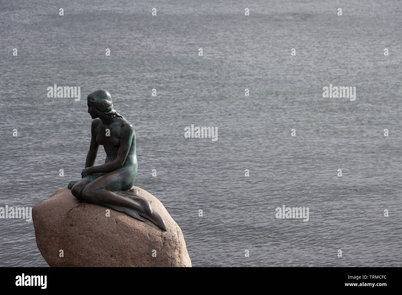 Die kleine Meerjungfrau von Kopenhagen Stockfoto
