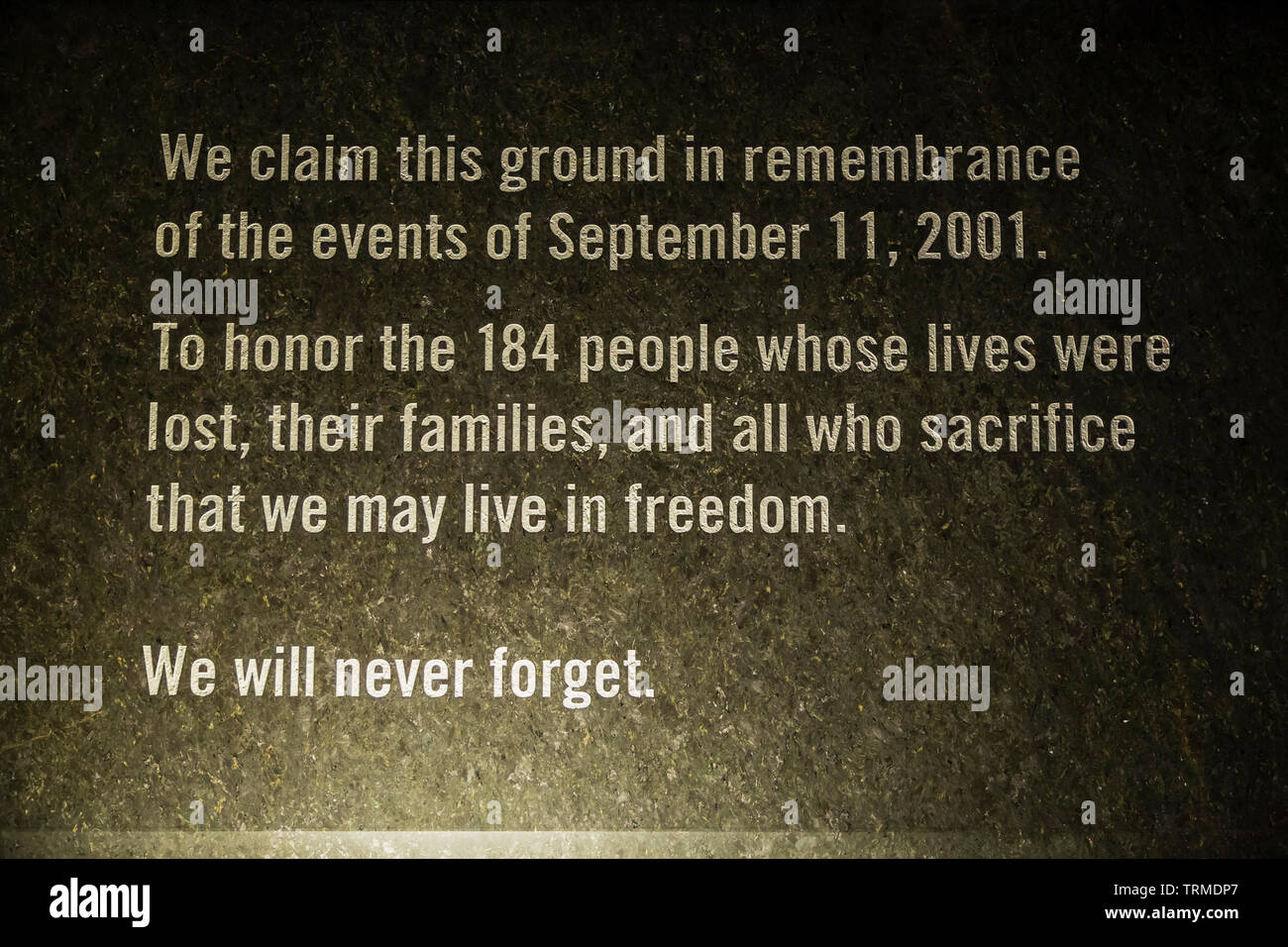 9 11 Memorial Statue Stockfotos und -bilder Kaufen - Alamy