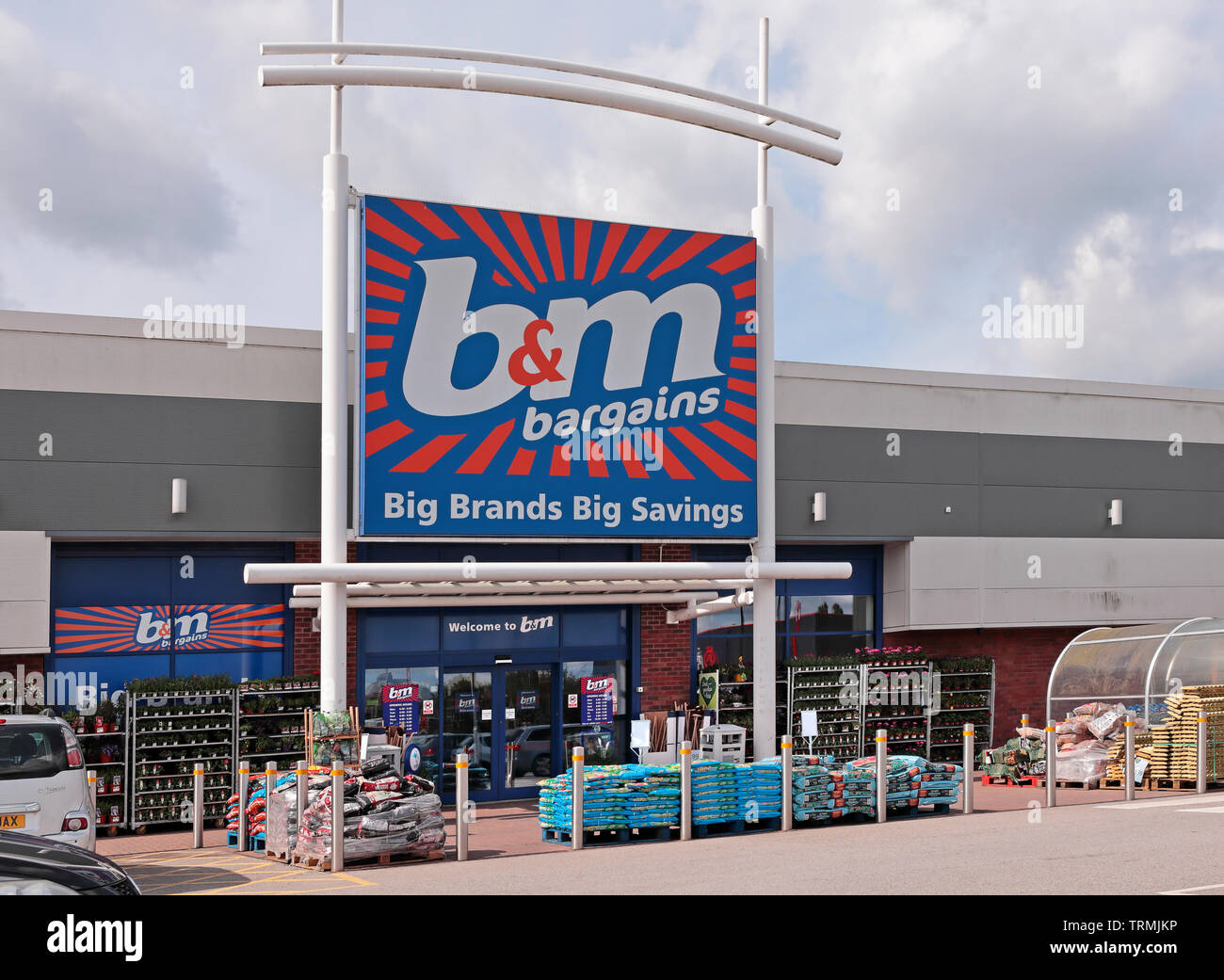 B&M Store Front, Doncaster, South Yorkshire, Großbritannien Stockfoto
