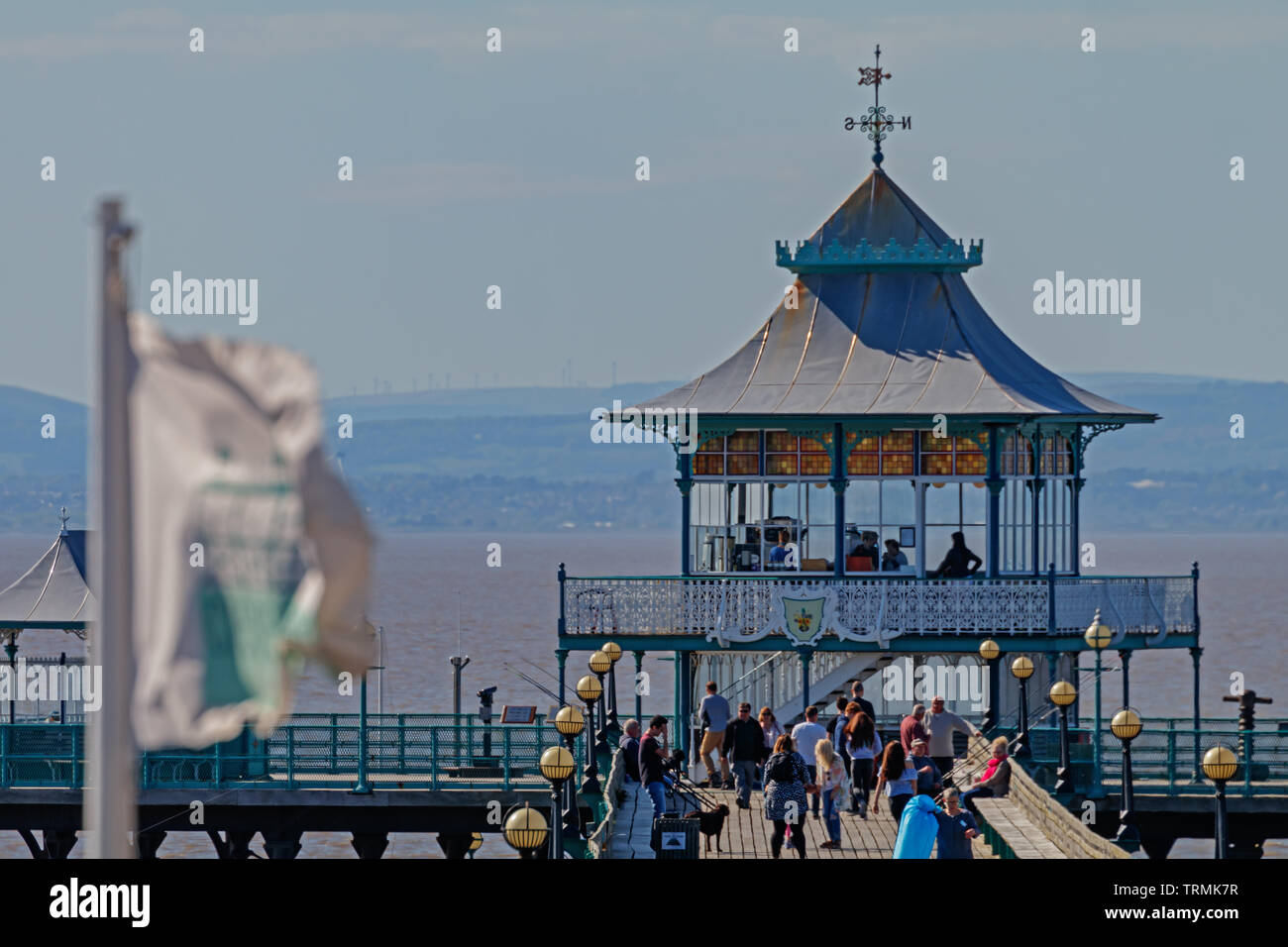 Clevedon Pier Stockfoto