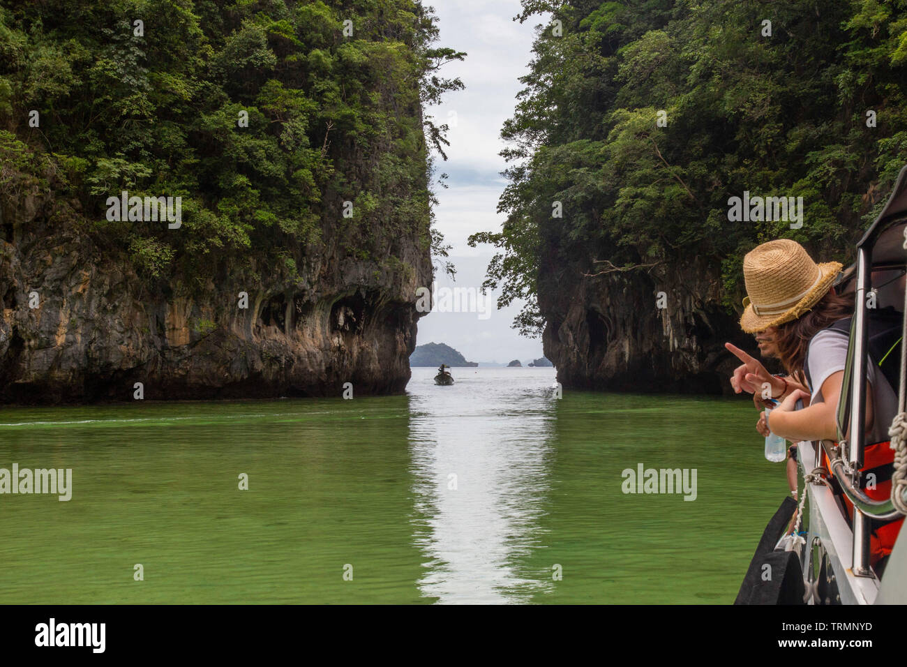 Bootstour auf die Strände von Krabi. Stockfoto