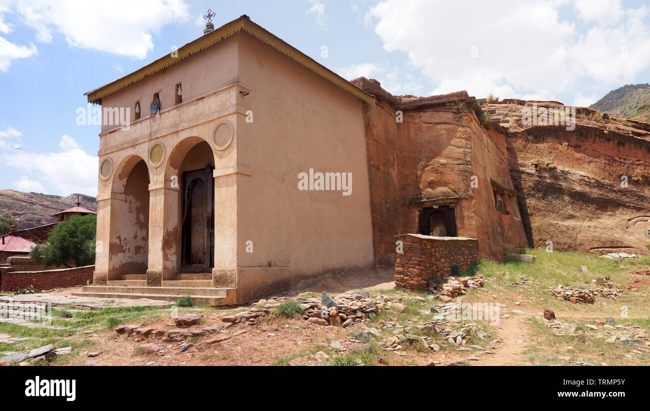 Wir abreha Atsbeha Kirche in Tigray, Äthiopien Stockfoto