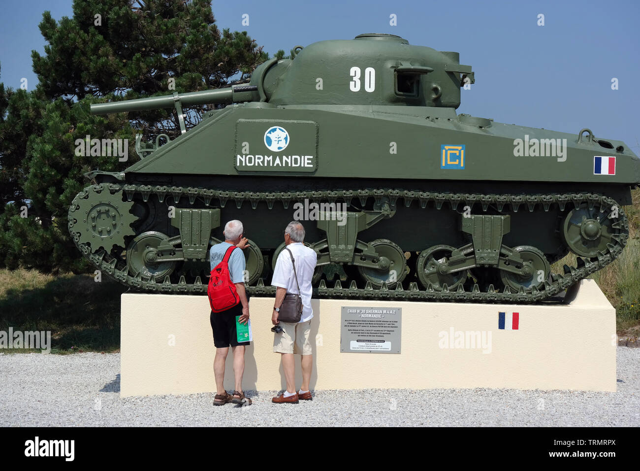 Denkmal am Utah Beach Stockfoto