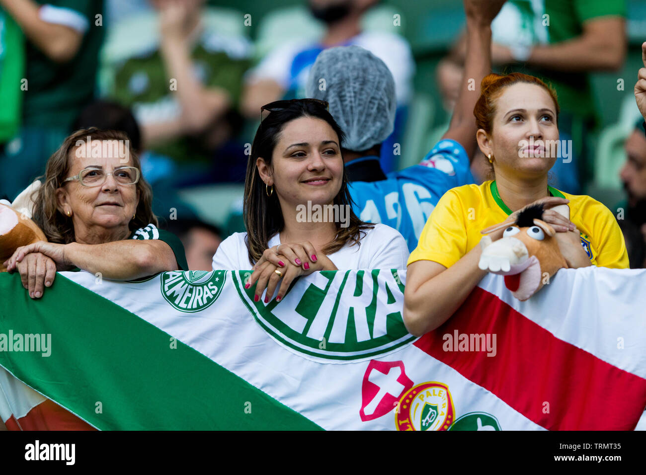 Sao Paulo Sp 08 06 2019 Futebol Palmeiras X Atletico Paranaense Torcida Do Palmeiras Antes Partida Entre Palmeiras E Atletico Paranaense V Stockfotografie Alamy