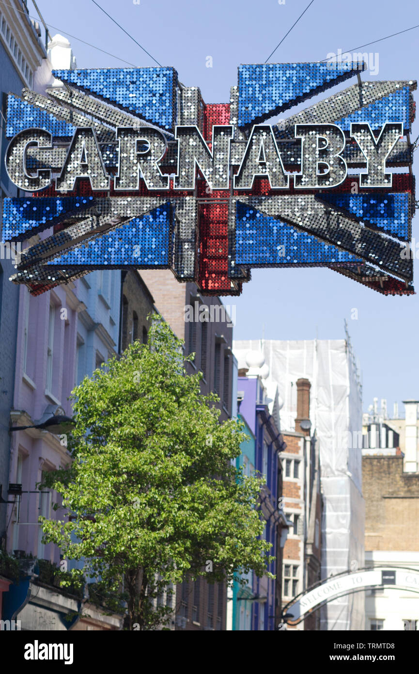 Carnaby Union Jack, London Stockfoto