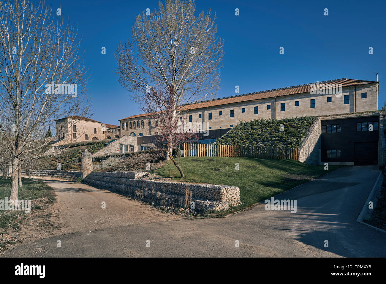 Zisterzienser Kloster von Santa María de Valbuena, Thermal Spa Hotel des 12. Jahrhunderts am Ufer des Duero, Valladolid, Spanien, Europa Stockfoto