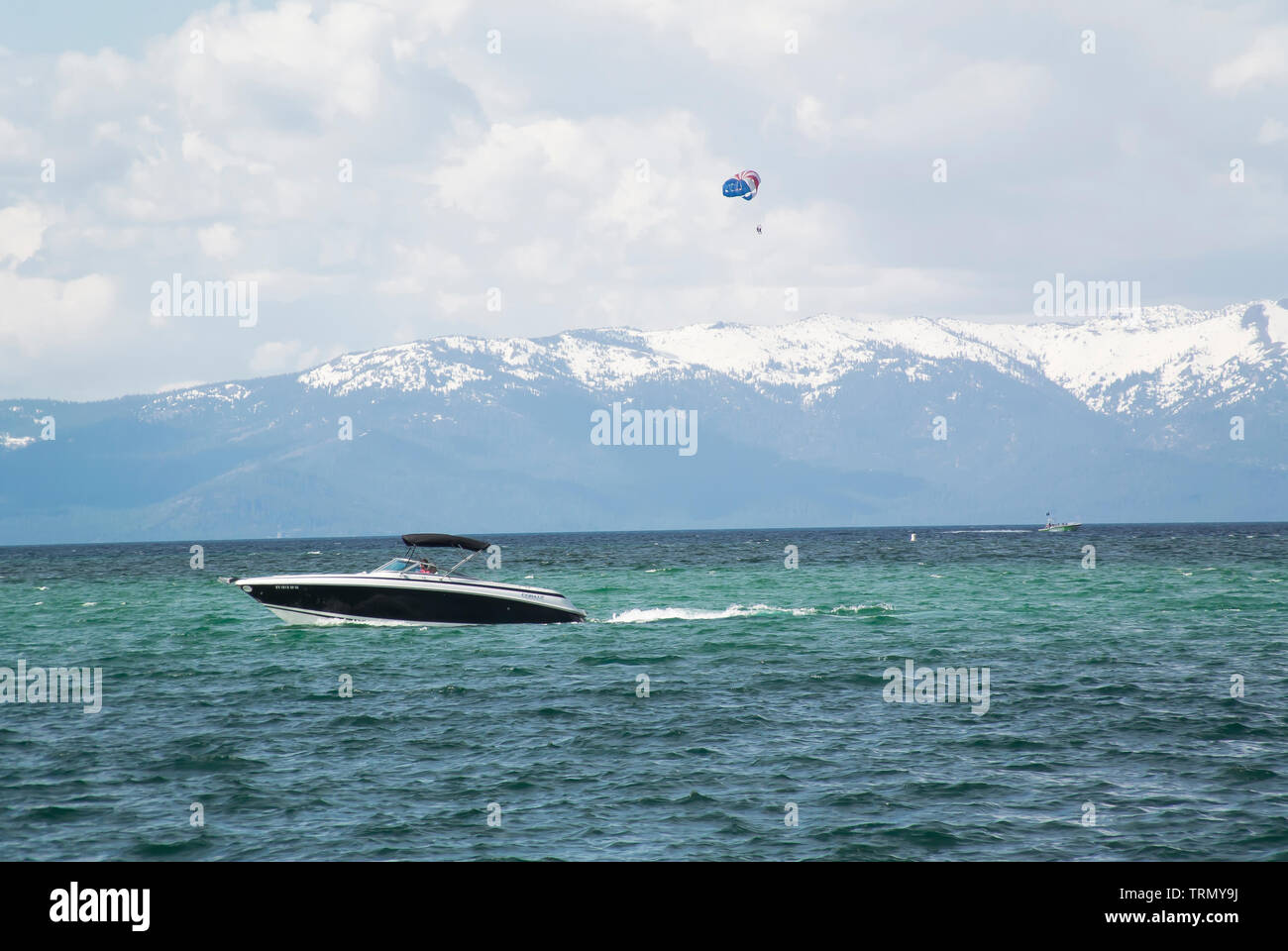 Wassersport auf dem See Tahoe Stockfoto