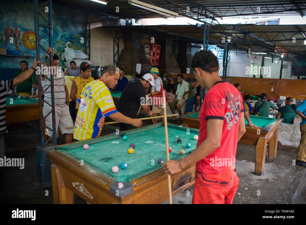 Beliebtes Restaurant, Messe der Fisch, Barão de São Domingos Zusammenbruch, Amazônia, Manaus, Amazonas, Brasilien Stockfoto