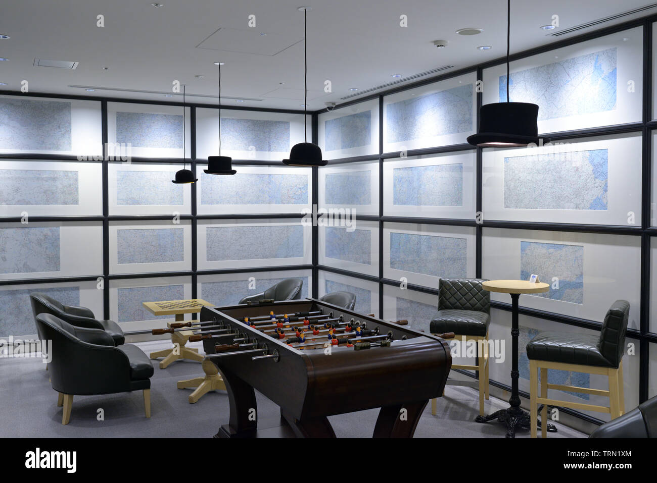 Die RED Suite First Class Sakura Airport Lounge von Japan Airlines (JAL), Tokyo Haneda JP Stockfoto