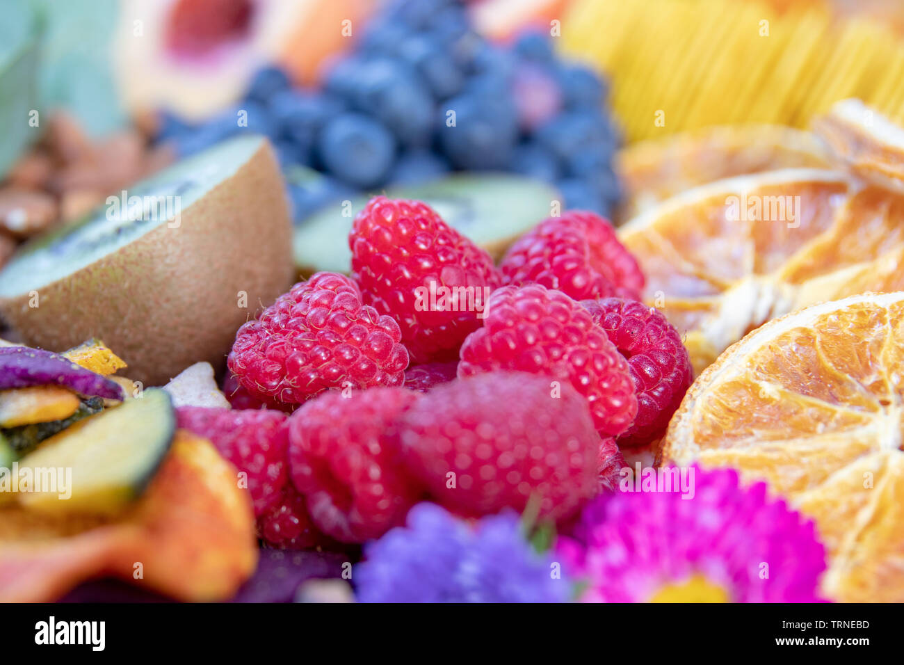 Essen Platter Stockfoto