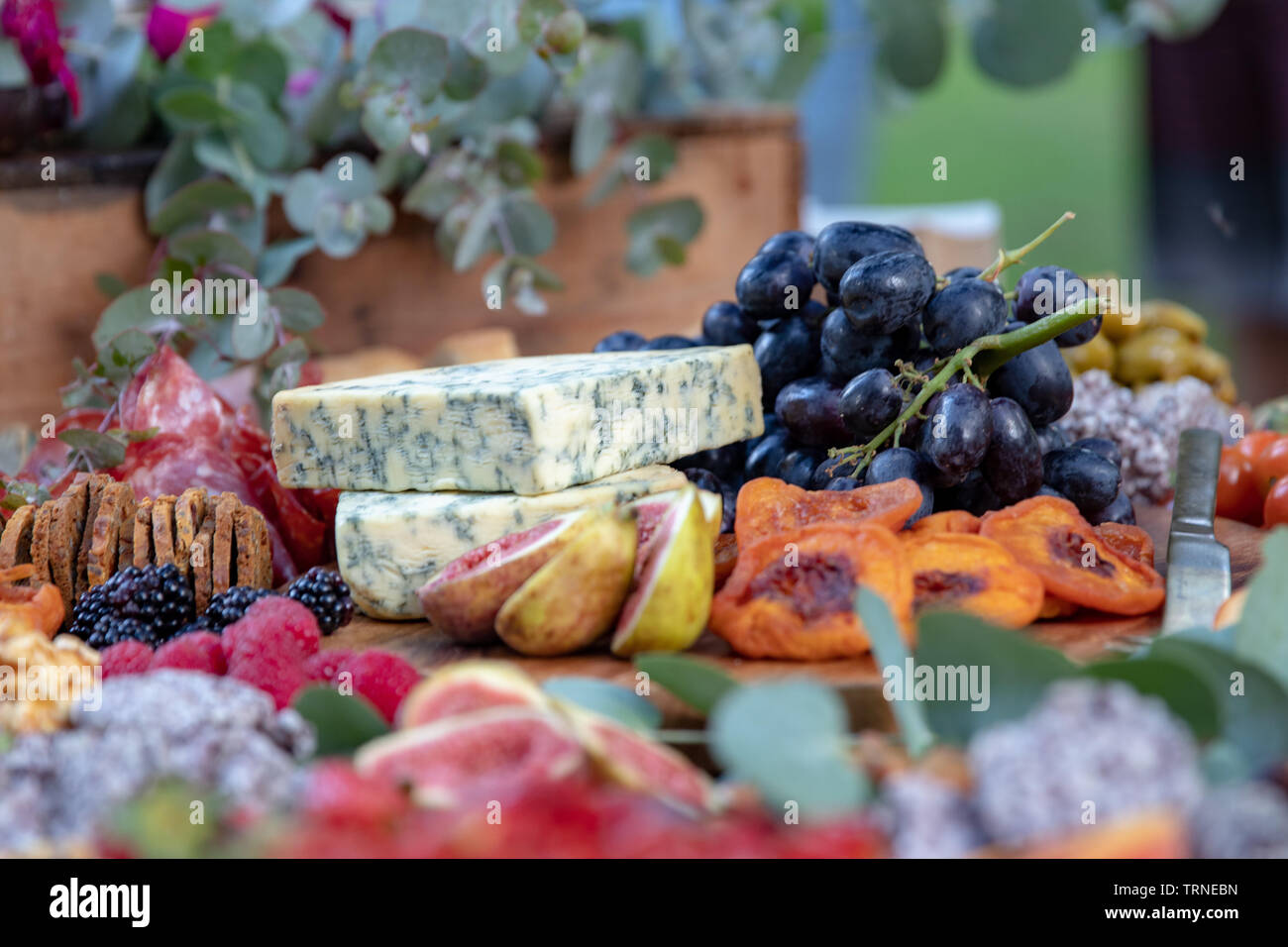 Essen Platter Stockfoto