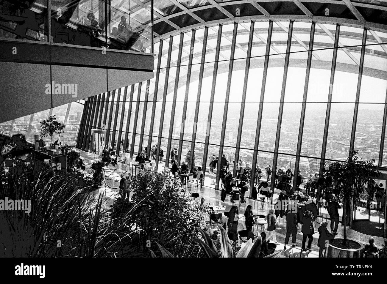 Sky Garden, 20 Fenchurch Street, London, England, Vereinigtes Königreich. Stockfoto