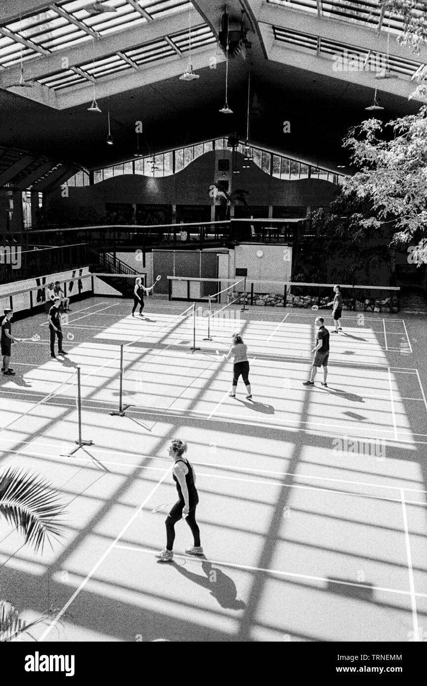 Sports Plaza, Center Parcs Longleat, Wiltshire, England, Vereinigtes Königreich. Stockfoto