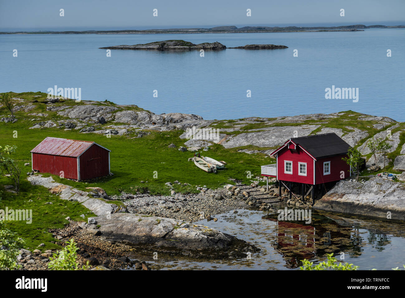 Heroy Island, Norwegen, Sommer 2019. Stockfoto