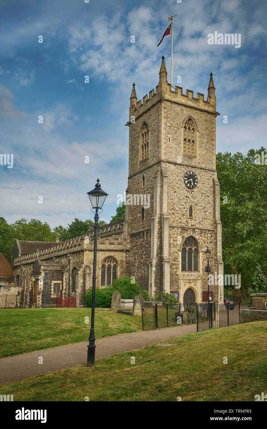 St. Dunstan Kirche stepney Stockfoto