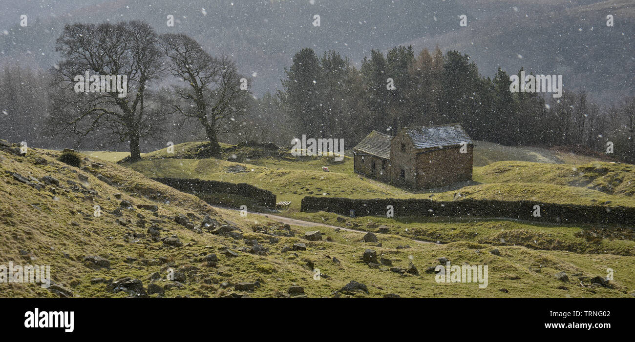 Bell Hagg Scheune, der Peak District, England (28) Stockfoto