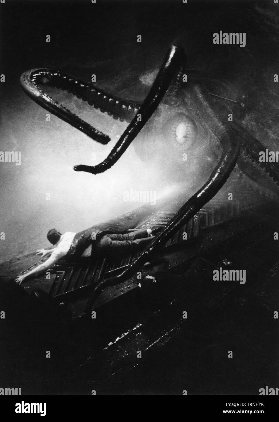 JAMES MASON als Kapitän Nemo 20.000 Meilen unter dem Meer 1954 Regisseur Richard Fleischer Roman Jules Verne Walt Disney Productions/Buena Vista Filmverleih Stockfoto