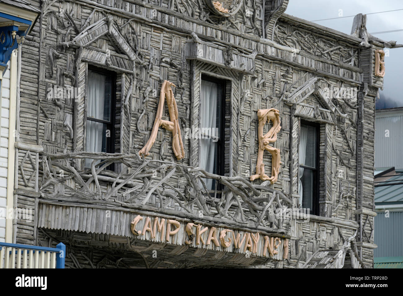 Arktis Bruderschaft Hall, Skagway, Alaska, Southeast Alaska, USA Stockfoto