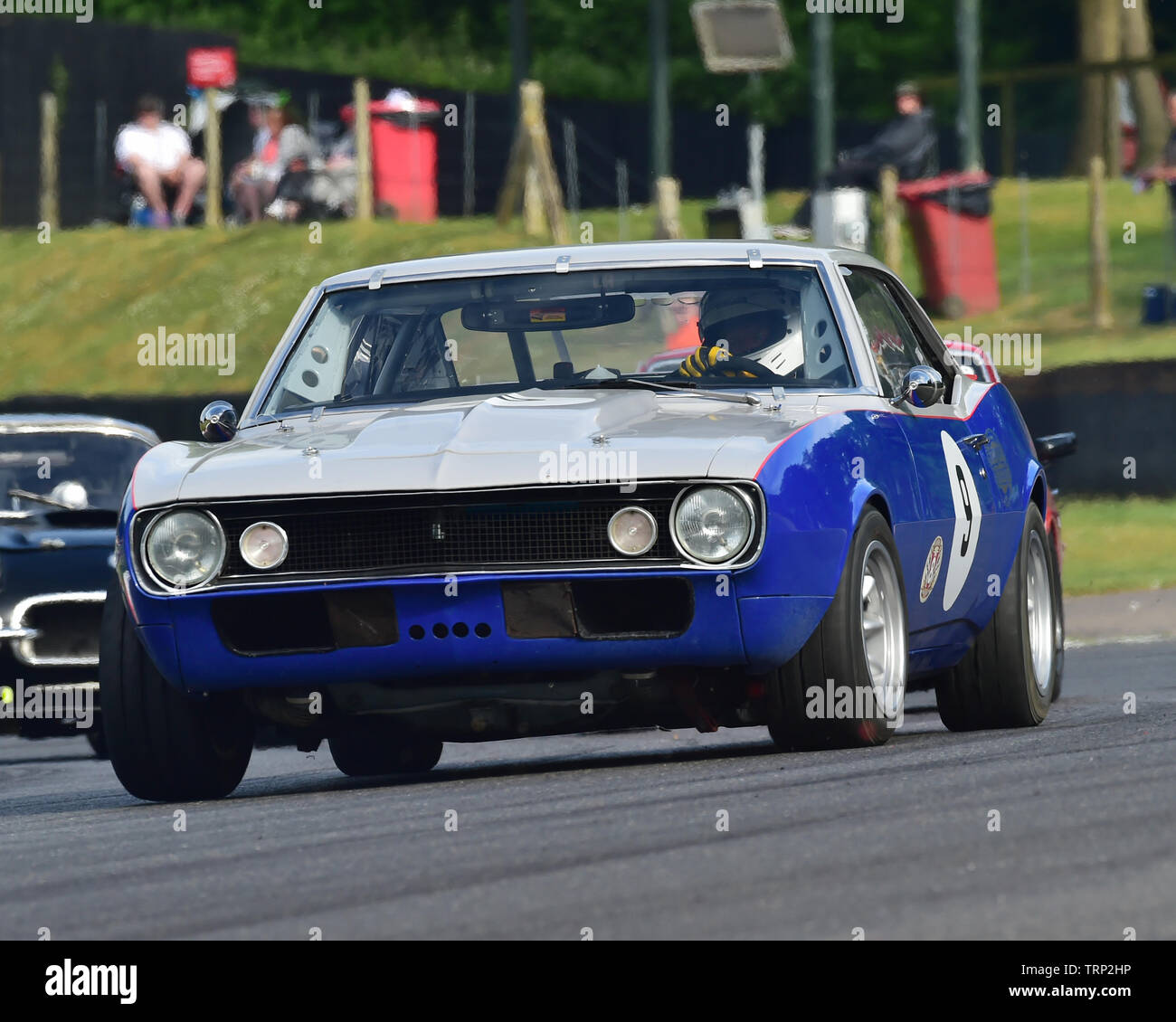 Barry Robinson, Tom Robinson, Chevrolet Camaro, Bernies V8 s, Classic US Muscle Cars, Amerikanische Speedfest VII, Brands Hatch, Juni 2019, Automobile, Aut Stockfoto