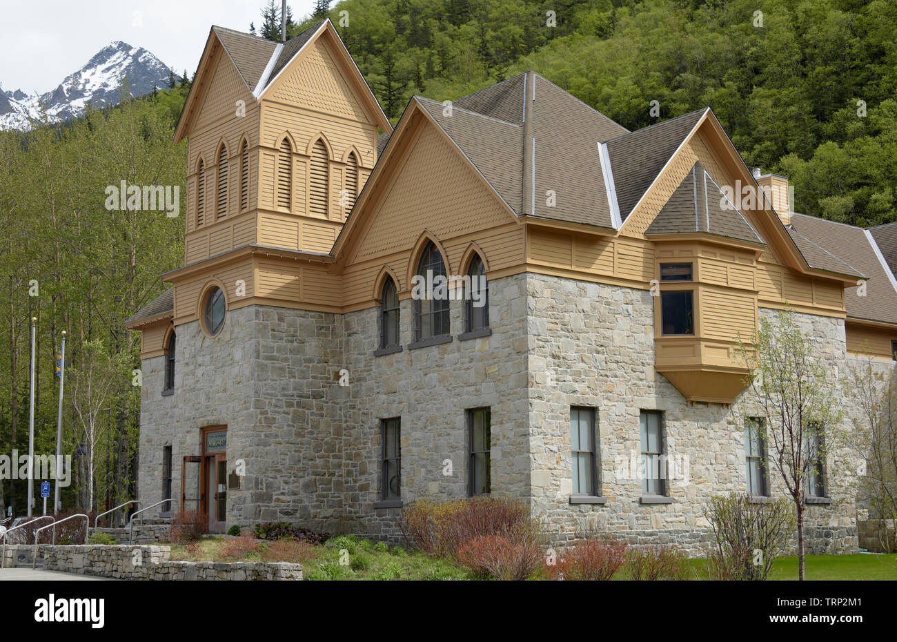 Museum, Rathaus, Skagway, Alaska, Southeast Alaska, USA Stockfoto